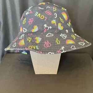 Sonoma Black Bucket Hat with PRIDE Logos